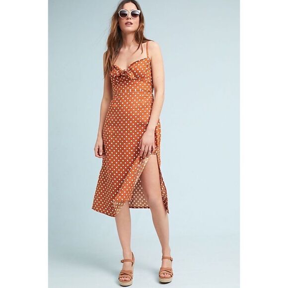 Faithfull The Brand Polkadot Midi Dress - Picture 1 of 9